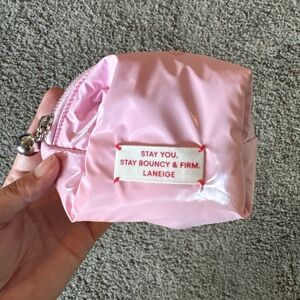 LANEIGE Glossy Pink Cosmetic Case